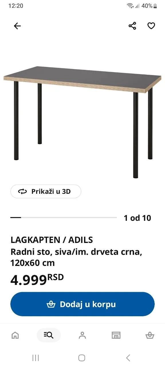 Стол IKEA с небольшим дефектом, Суботица