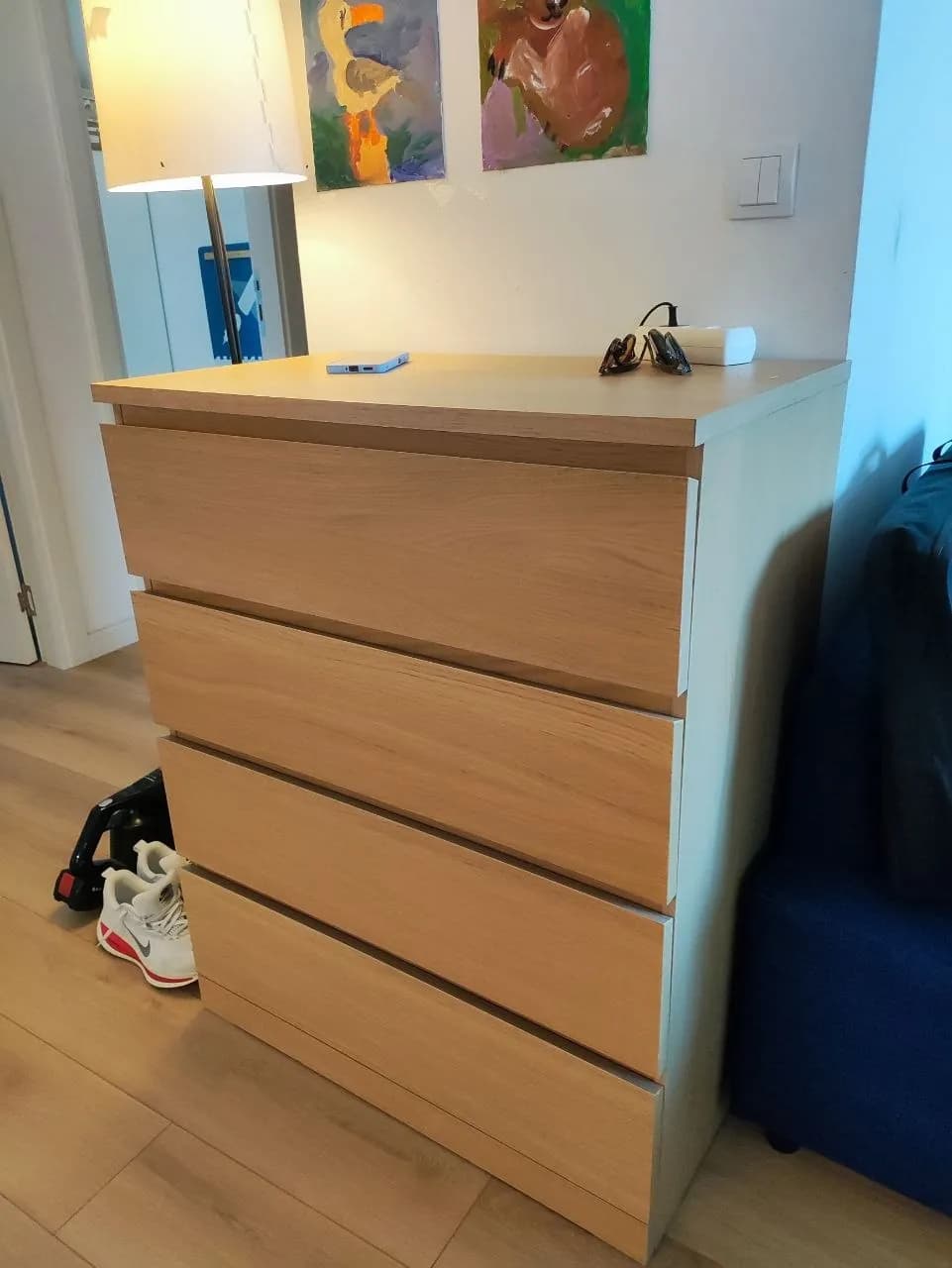 Комод IKEA MALM 4 ящика бежевый