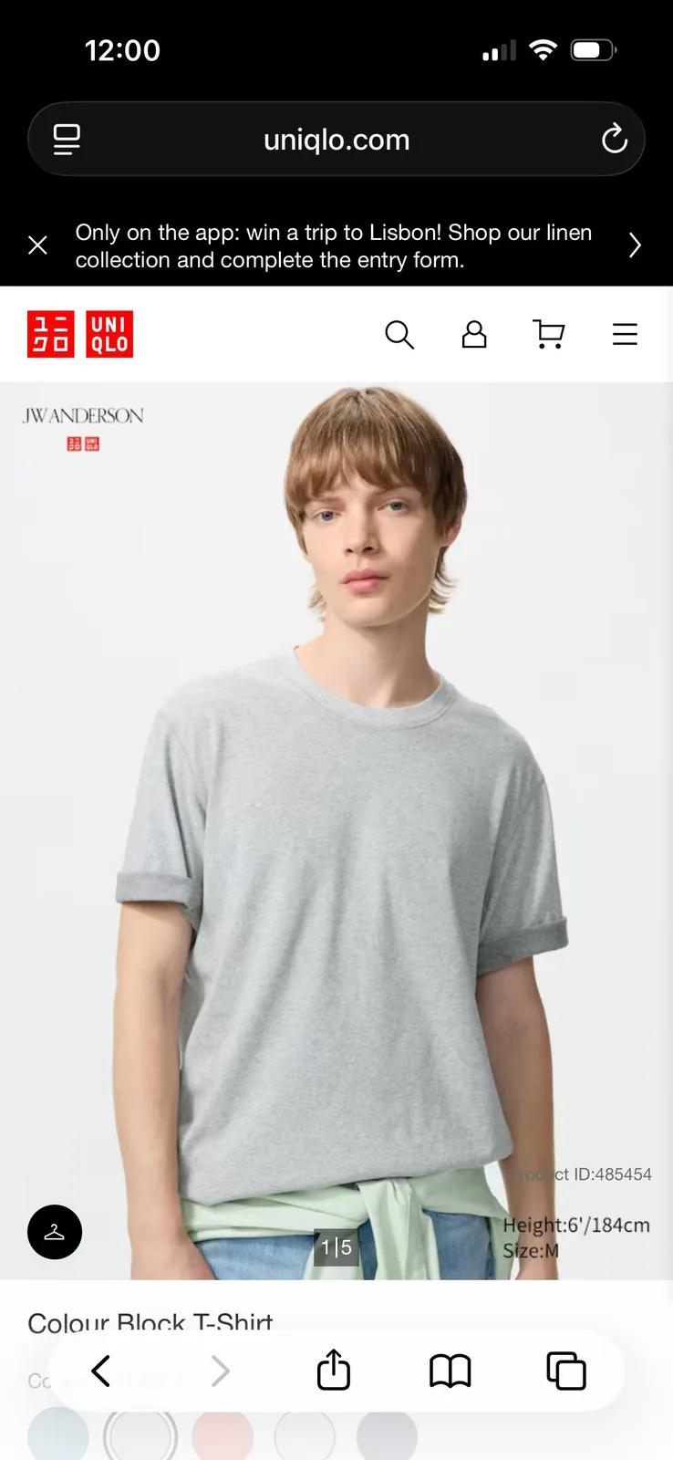 Футболка Uniqlo x JWA новая размер L