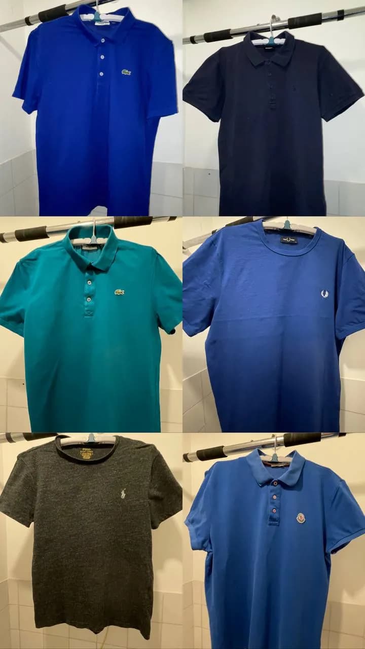 Мужские поло и футболки Lacoste Moncler PRL