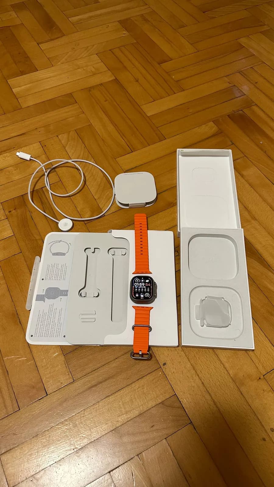 Apple Watch Ultra 2 49mm Orange Ocean Band