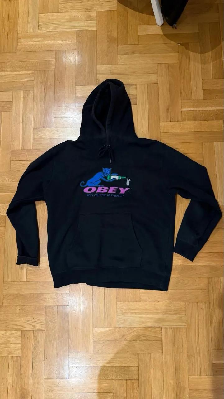 Худи Obey XL оригинал без дефектов