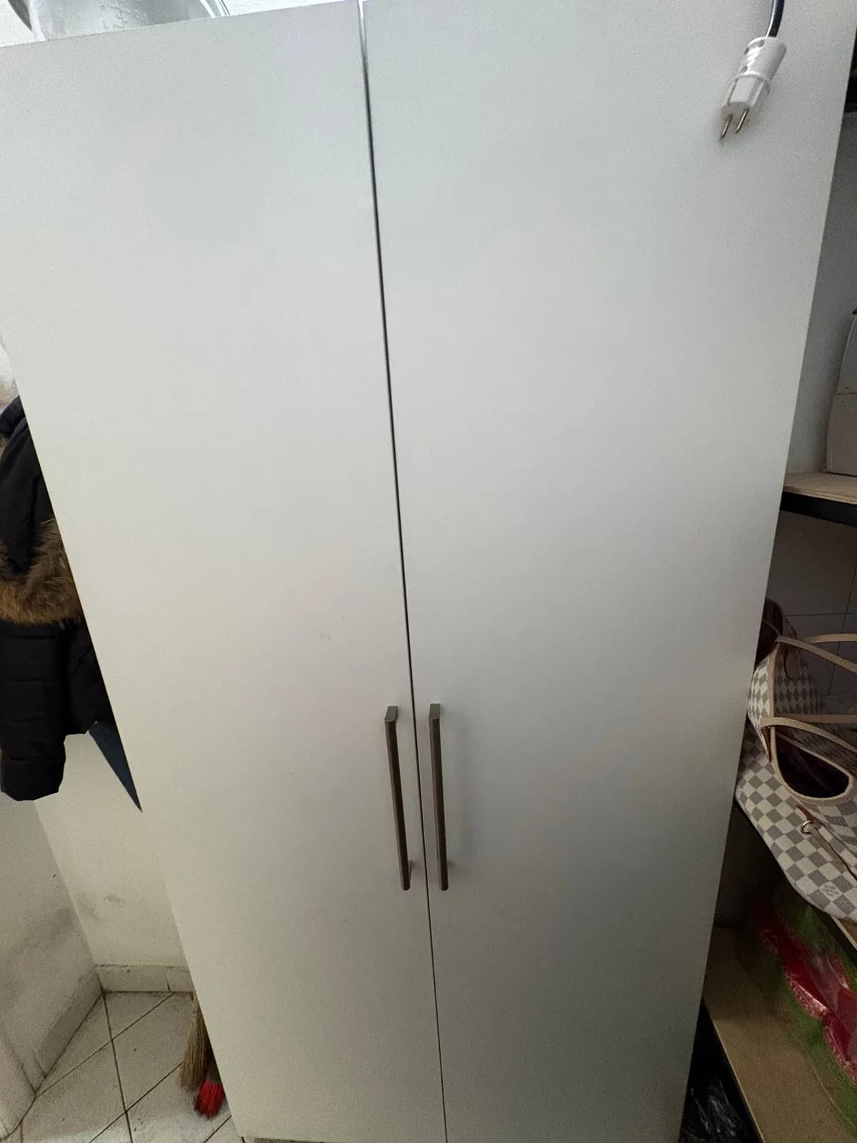 Белый шкаф ЛДСП 200×100×32 на заказ