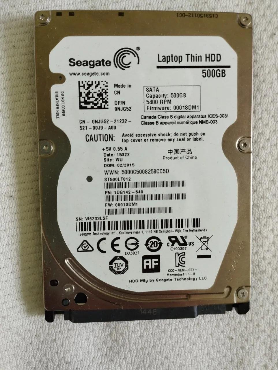 HDD Seagate 2.5 дюйма 500GB SATA