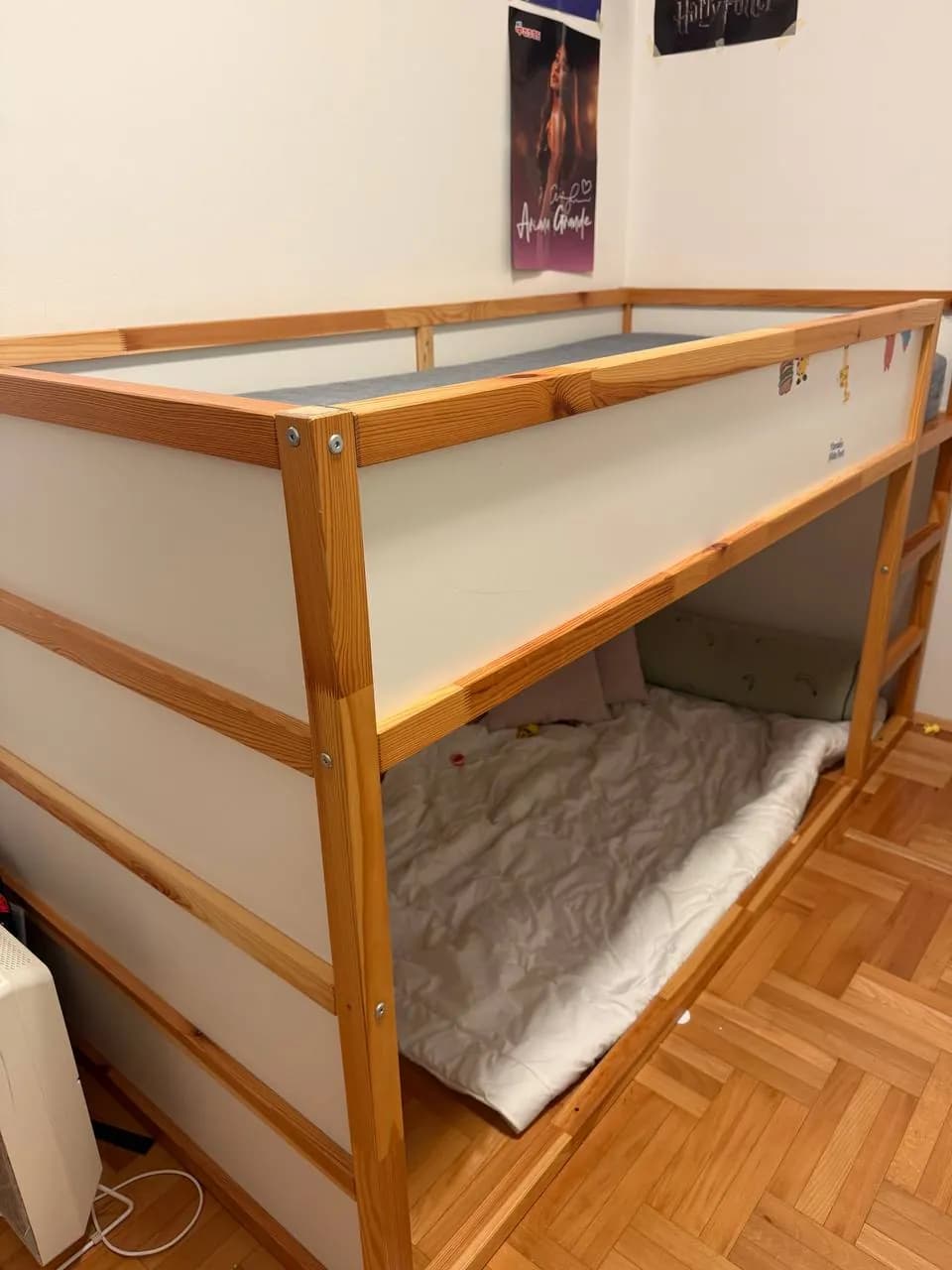 IKEA KURA кровать шкаф Kleppstad и стул Jusk