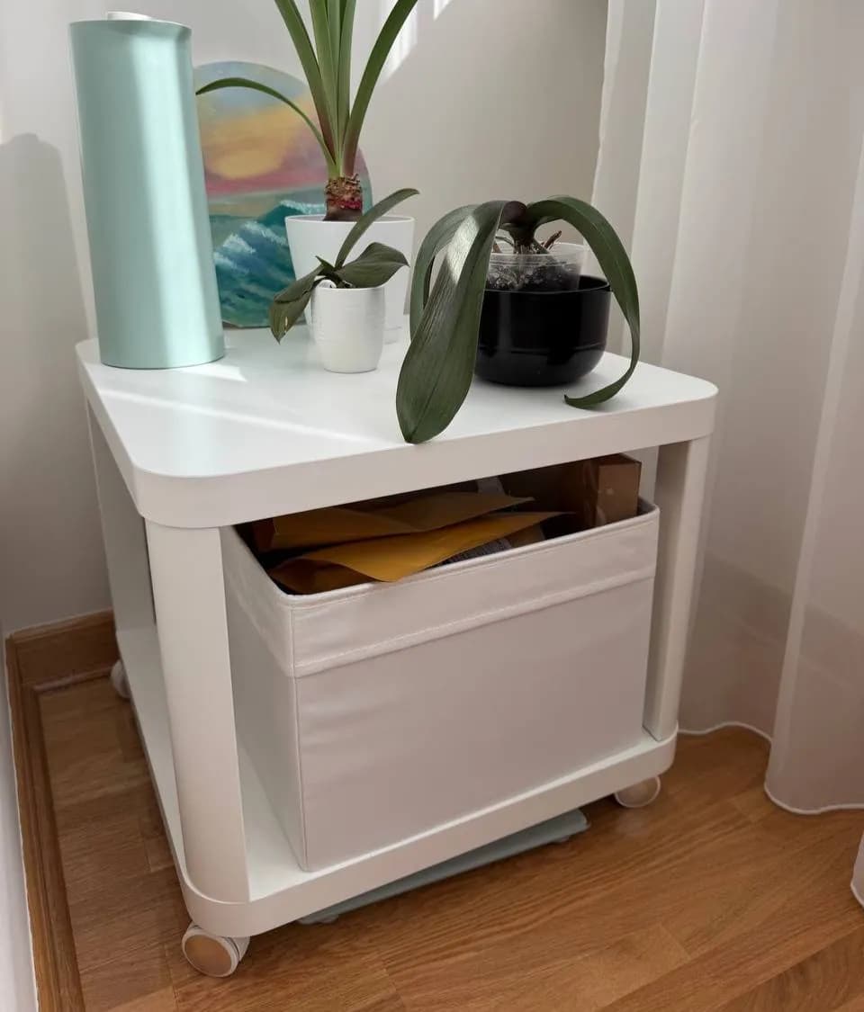 Полка IKEA TINGBY на колёсиках 50х50