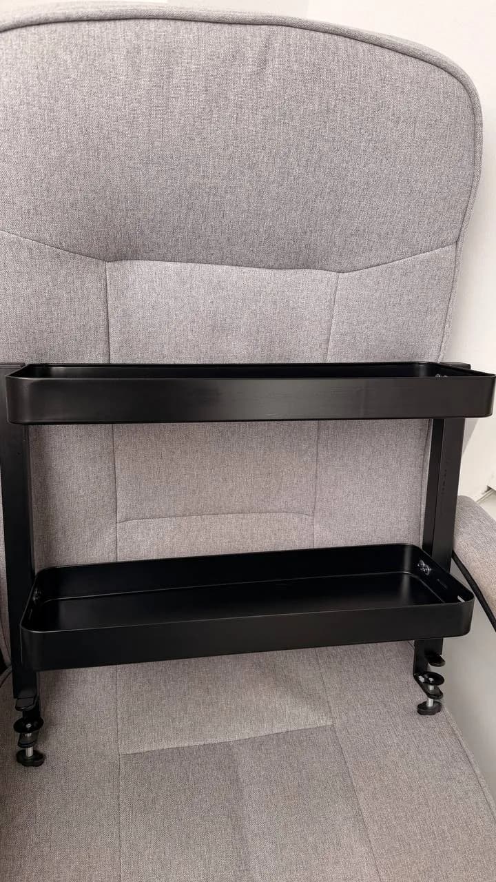 Полка настольная IKEA белая и чёрная