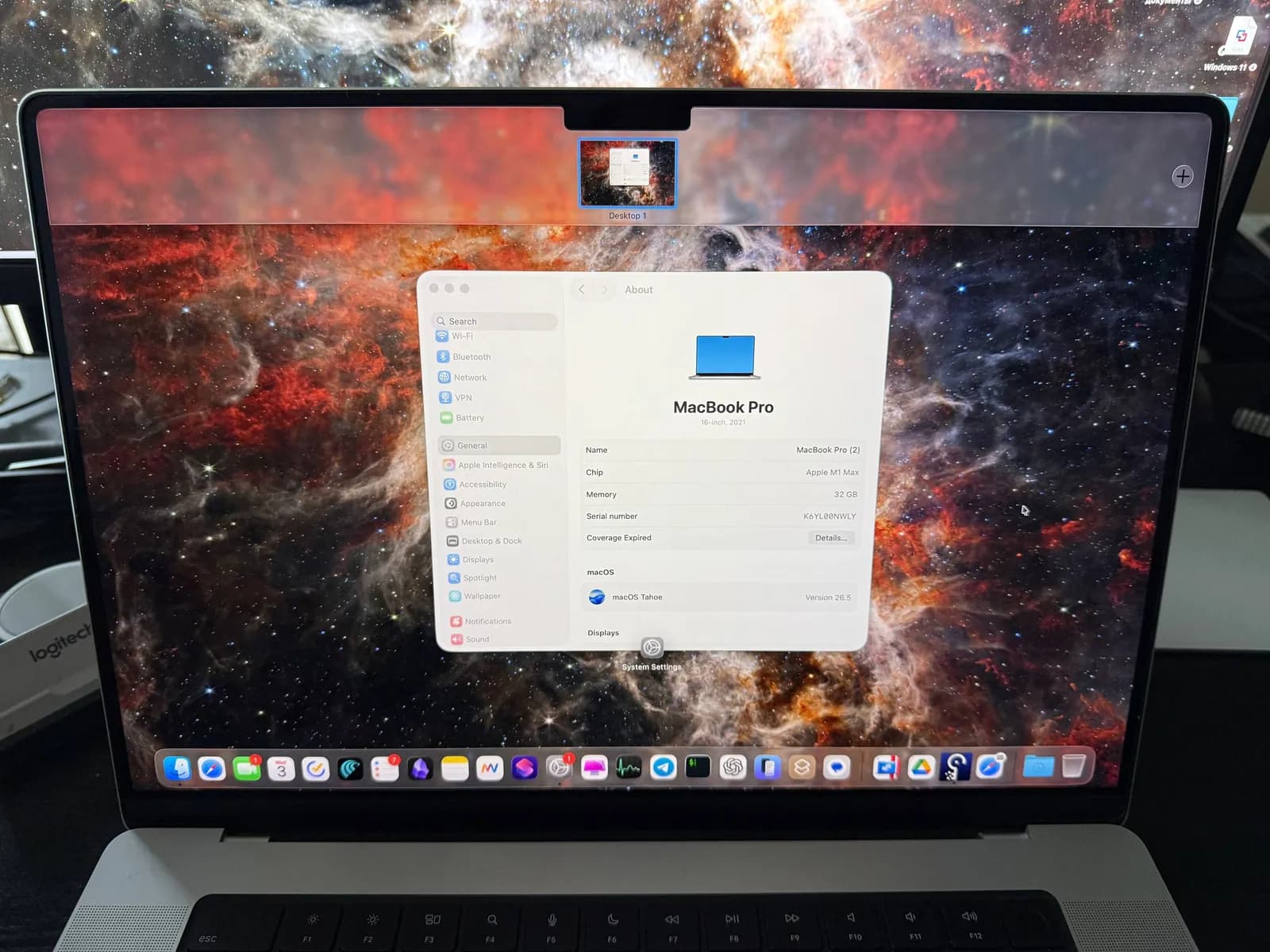 MacBook Pro M1 Max 32GB 1TB 16 дюймов 1700 EUR