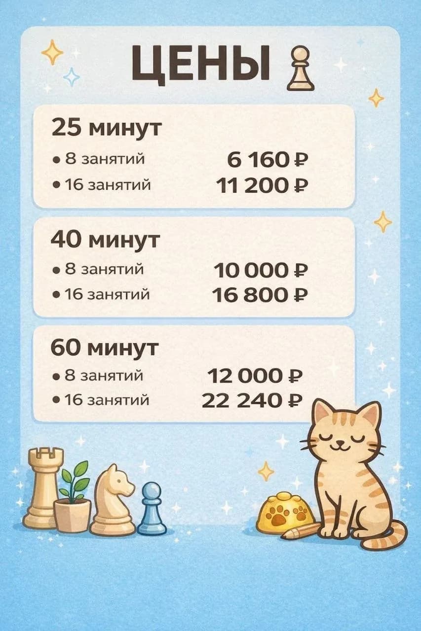 Уроки шахмат для детей и взрослых