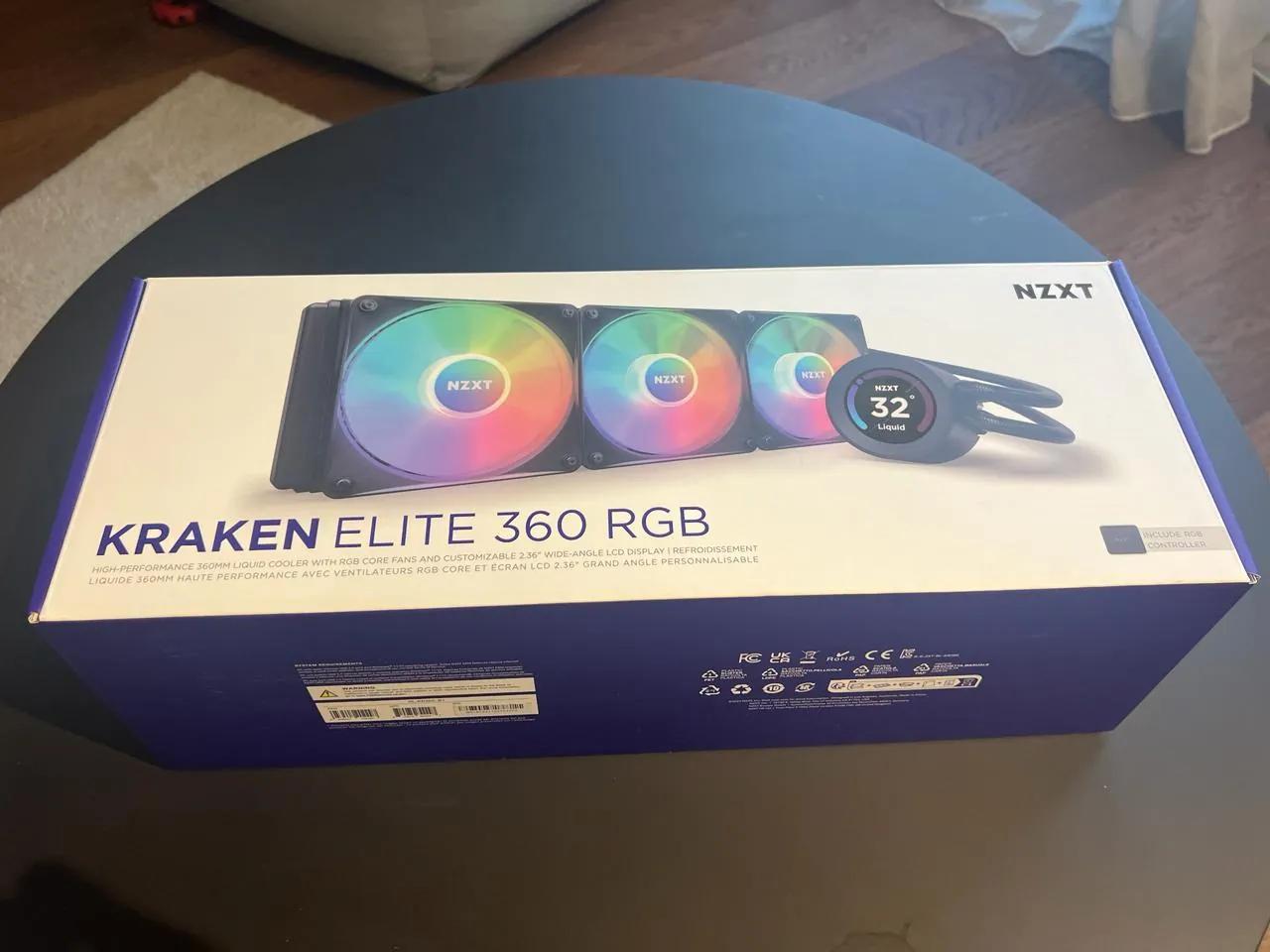 Водяное охлаждение NZXT Kraken Elite 360 RGB