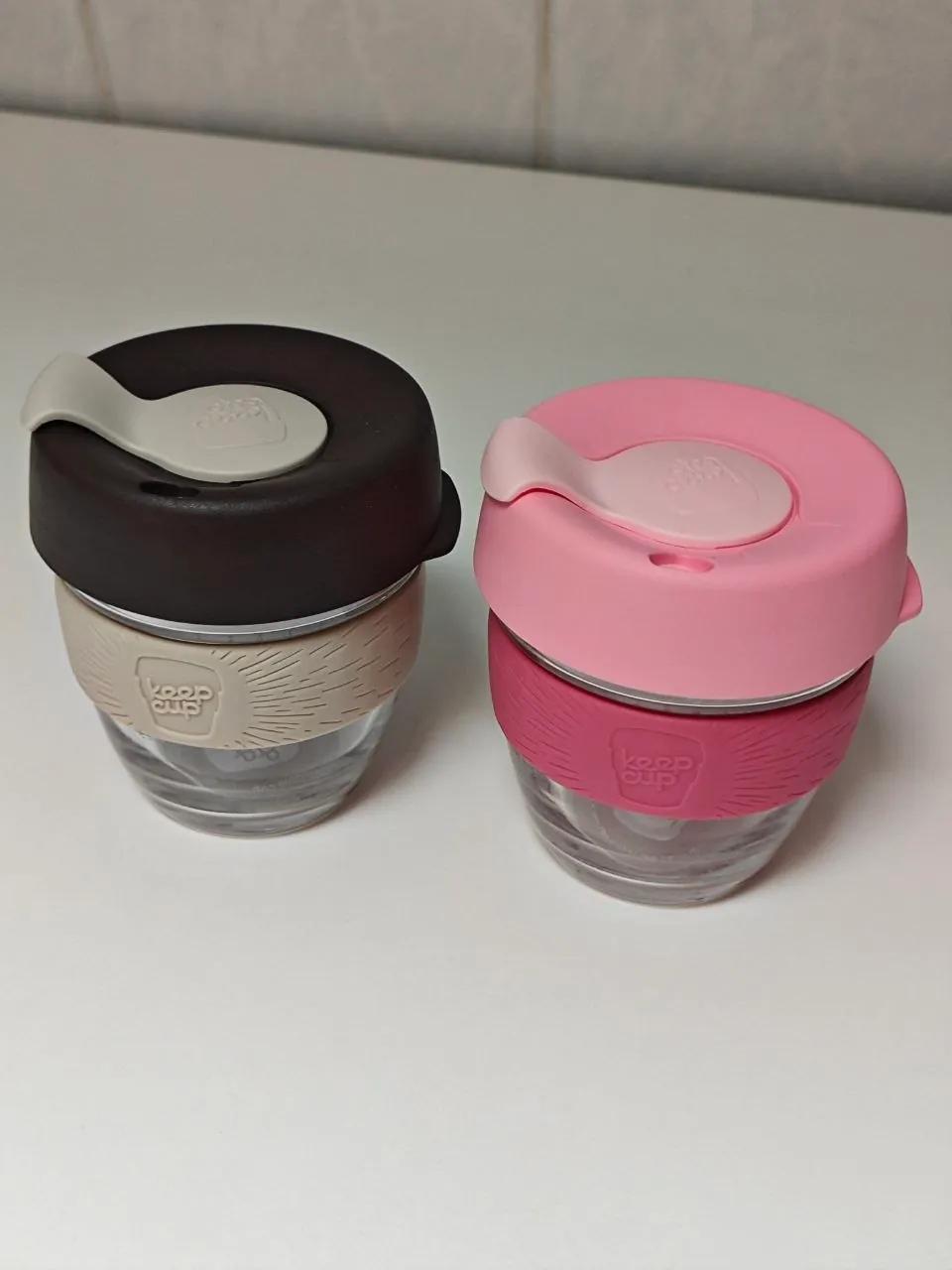 Кофейная чашка KeepCup 227 мл бежевая и розовая