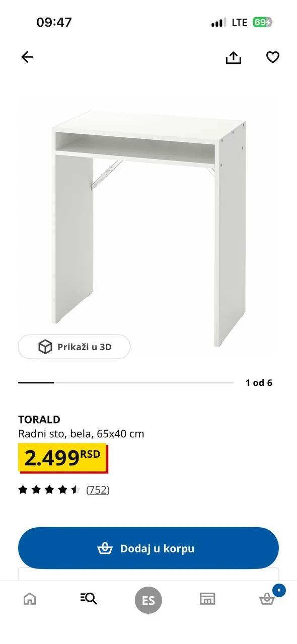 Мебель IKEA стол тумбочки стул вешалки Новый Белград