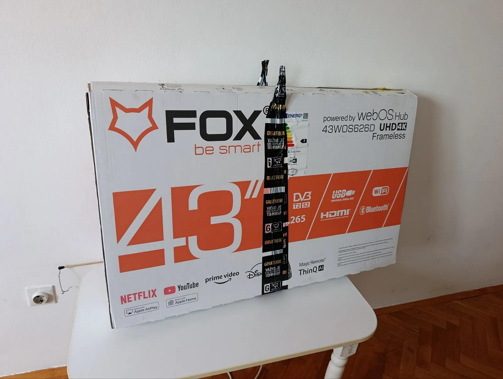 Smart TV Fox 43 дюйма UHD 4K