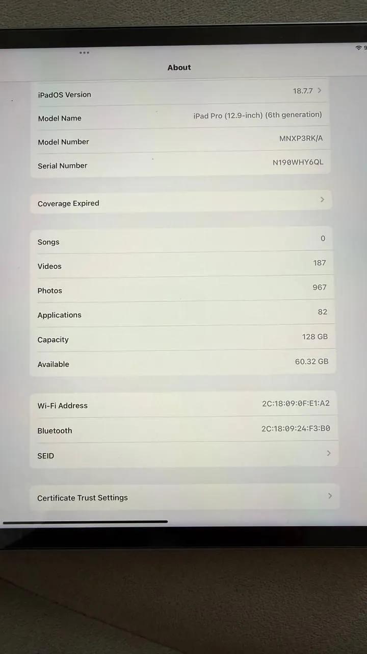 iPad Pro 12.9 M2 Wi-Fi 128GB стилус чехол идеальное