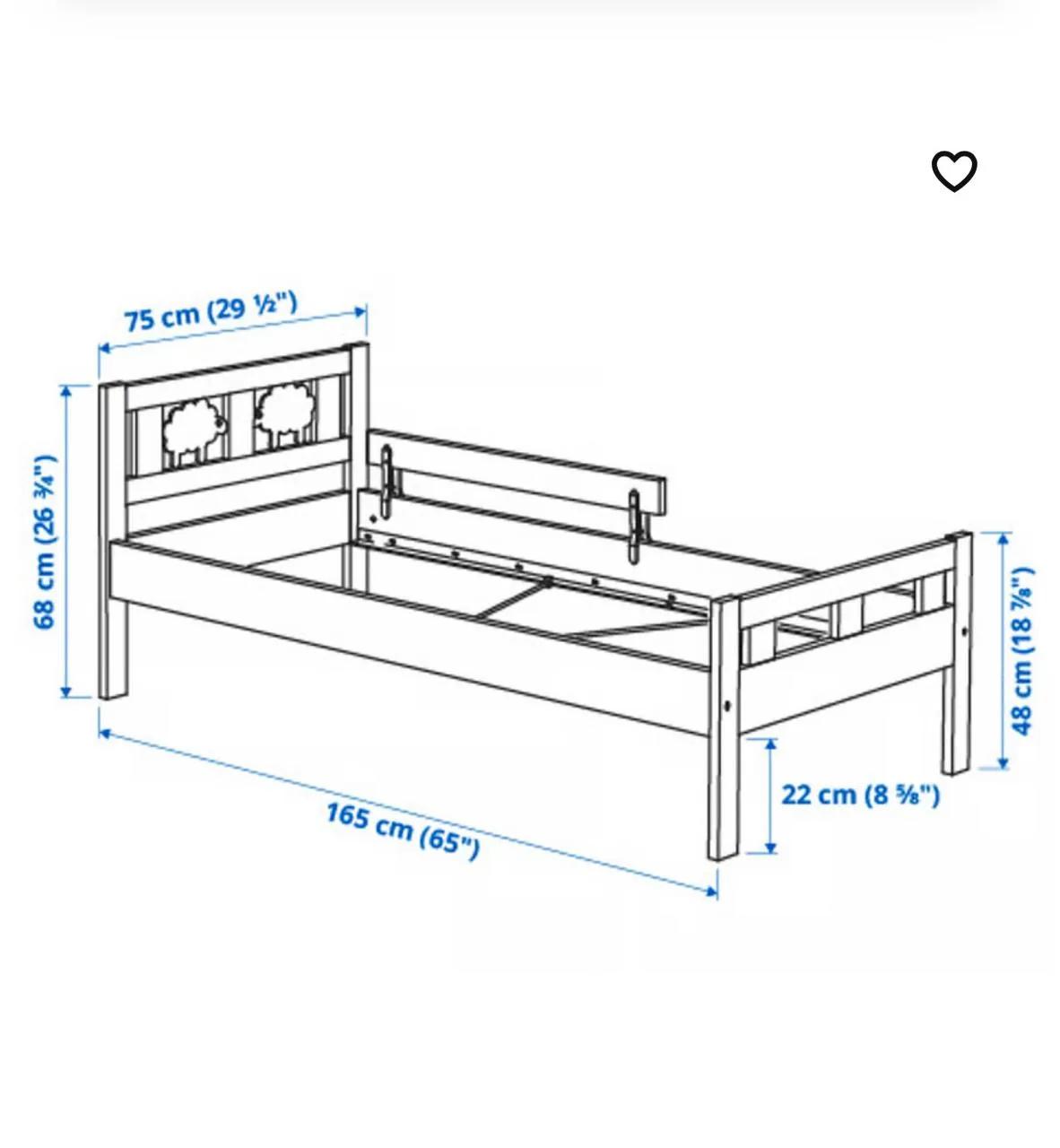 Детская кроватка IKEA с матрасом 160х70