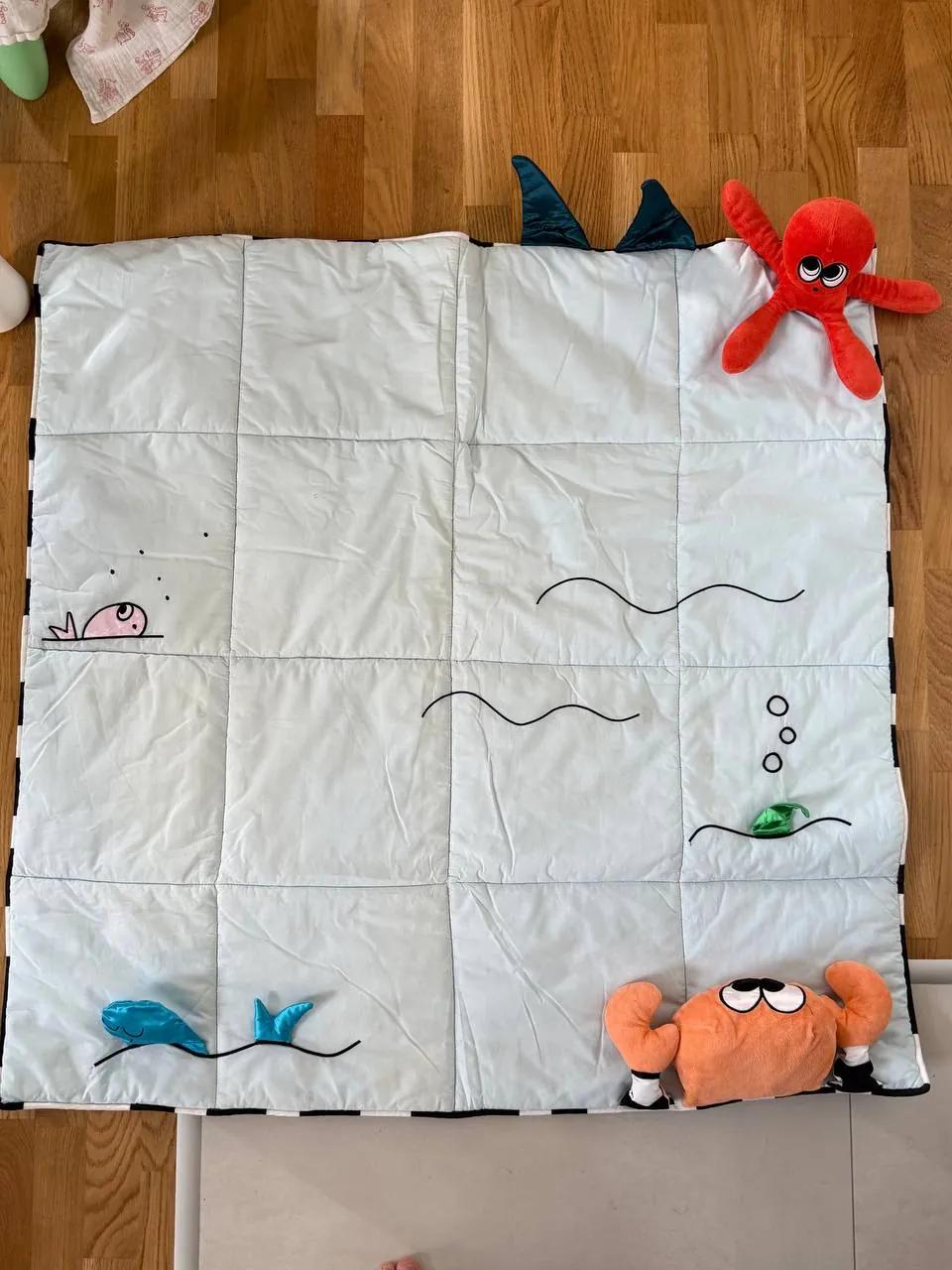 Развивающий коврик IKEA KLAPPA 114×114 см