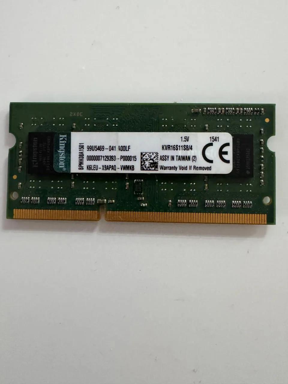 Оперативная память DDR3 4 ГБ для ноутбука