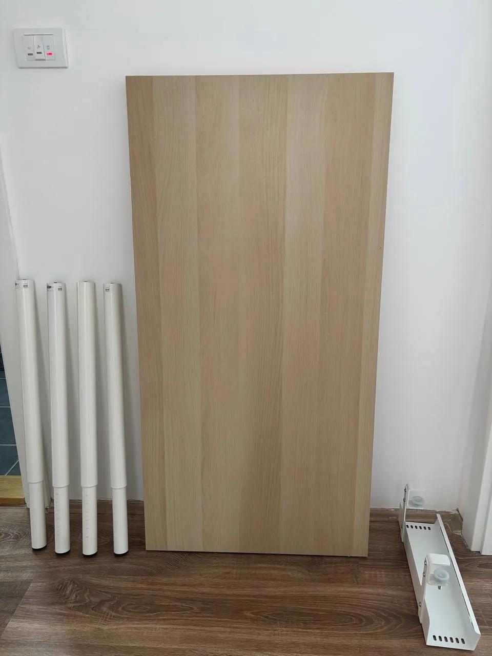 Стол IKEA LAGKAPTEN 120×60 с ножками OLOV
