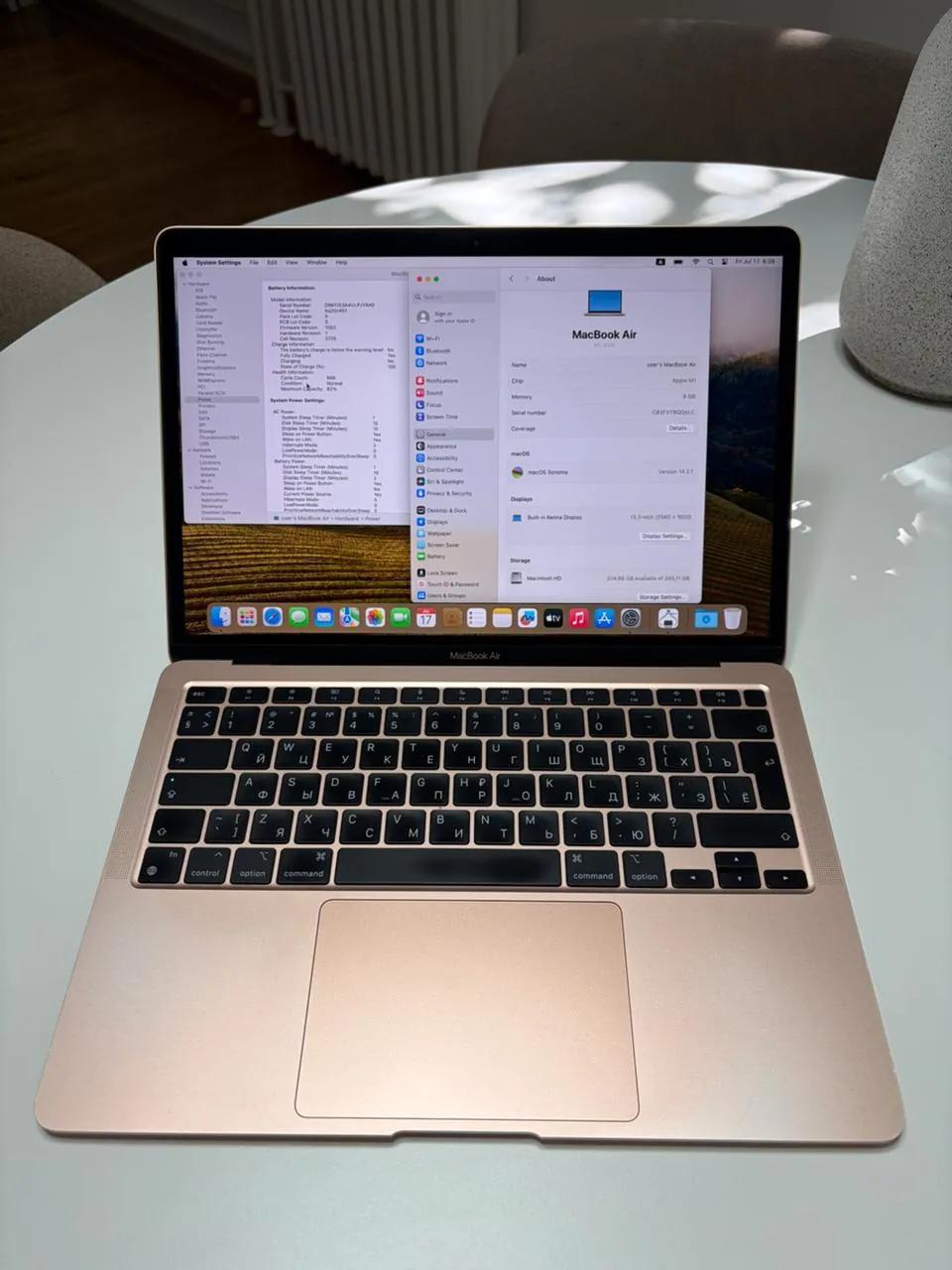 MacBook Air M1 13" 8GB 256GB Rose Gold
