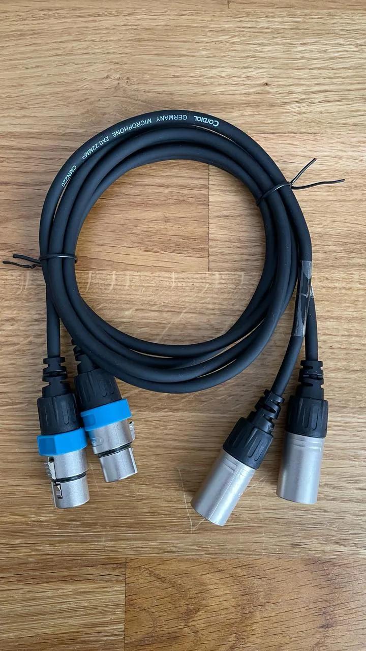 XLR кабель Cordial 1 м пара штук