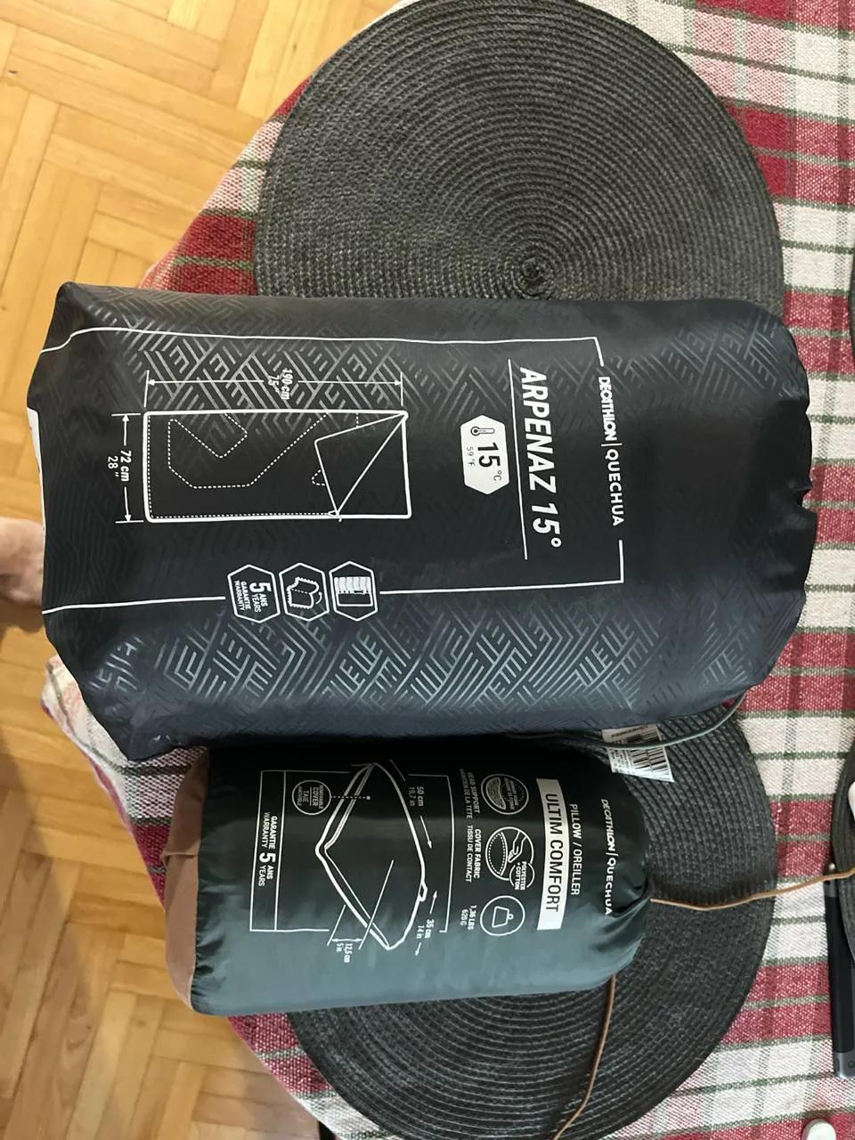Спальник и подушка Decathlon как новые