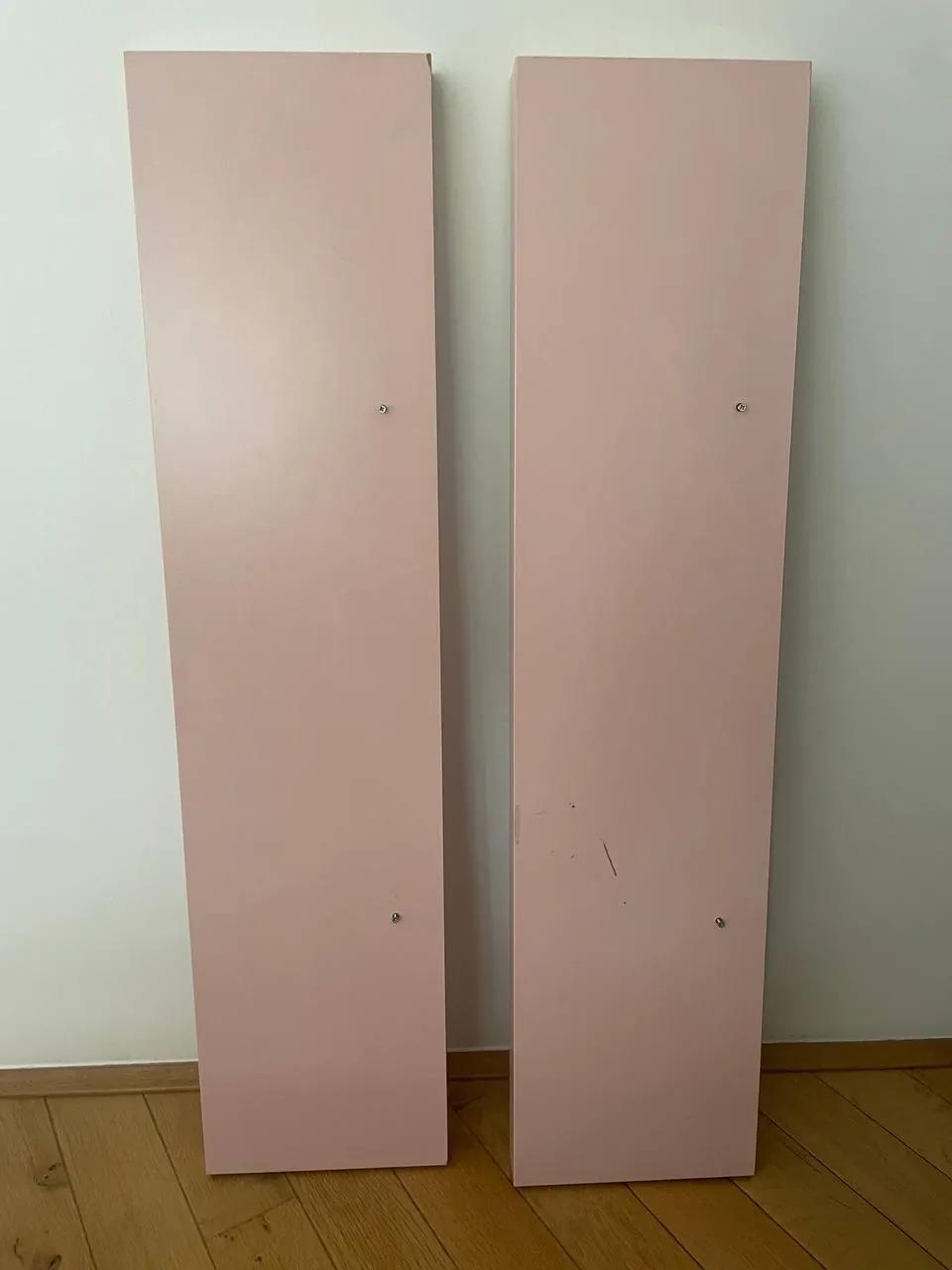 Полки деревянные IKEA розовые 110 см