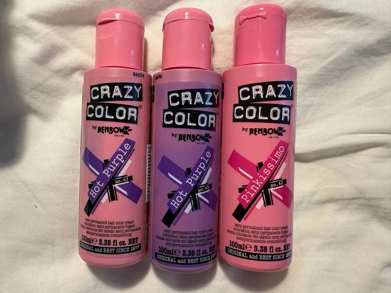 Краска для волос Crazy Color розовая