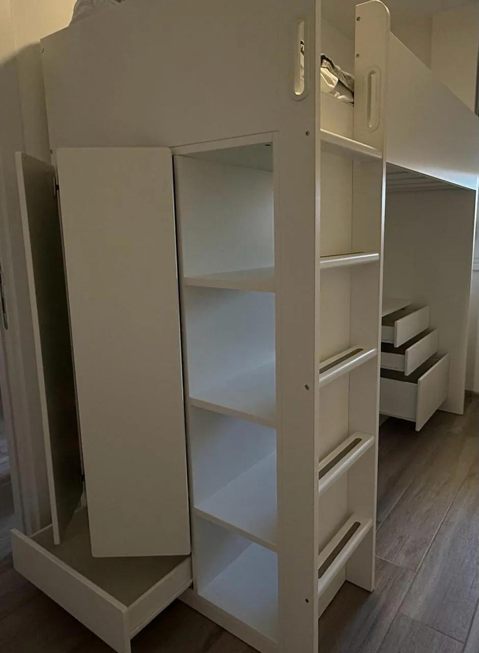 Кровать-чердак IKEA SMASTAD шкаф стол