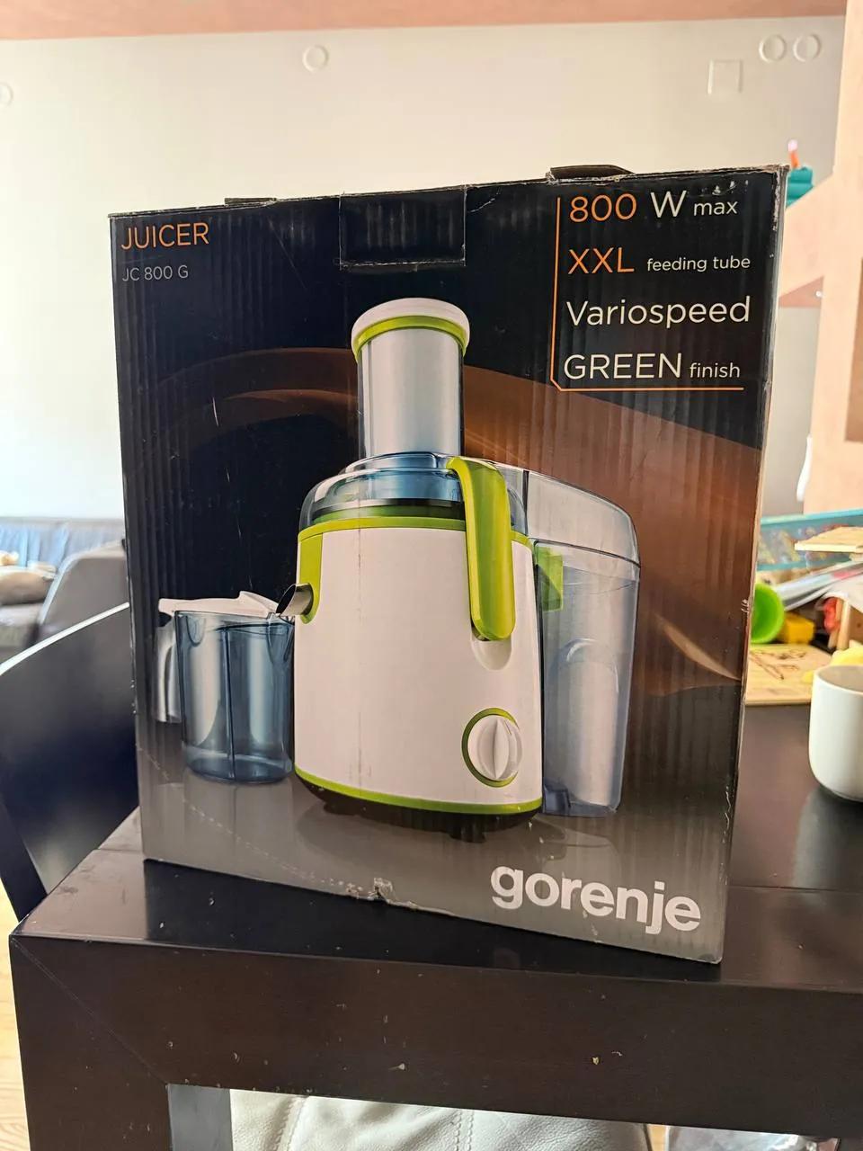 Соковыжималка Gorenje JC800G новая