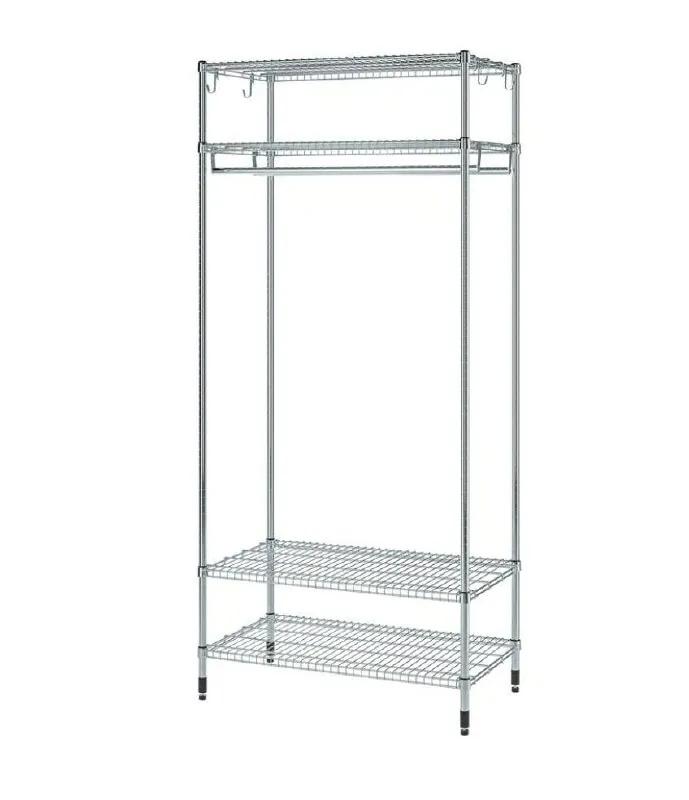 Стеллаж IKEA OMAR металлический с рейлингом 2 штуки по 5000 дин