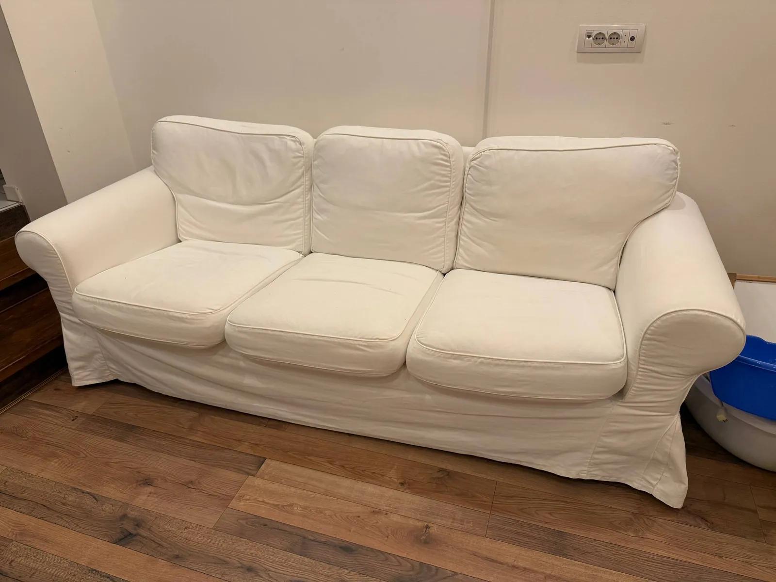 Диван IKEA EKTORP трёхместный белый