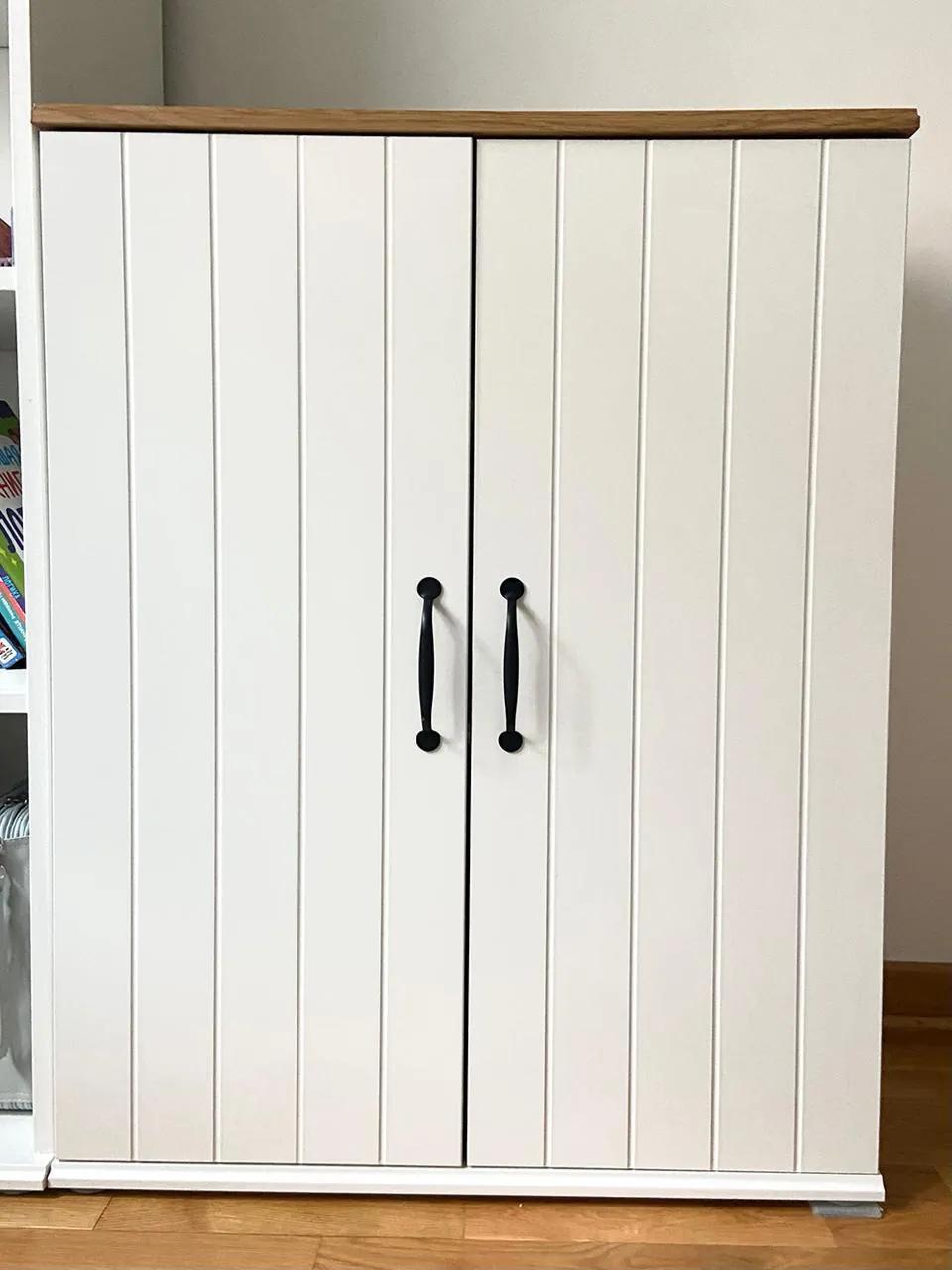 Комод IKEA Skruvby белый с дверцами Звездара