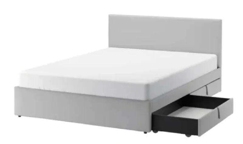 Кровать IKEA с ящиками и матрацем Вождовац