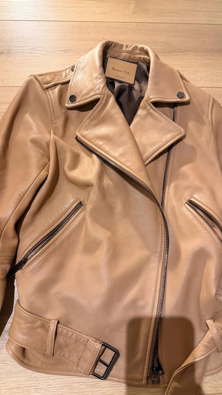 Кожаная куртка и тренч Massimo Dutti размер S