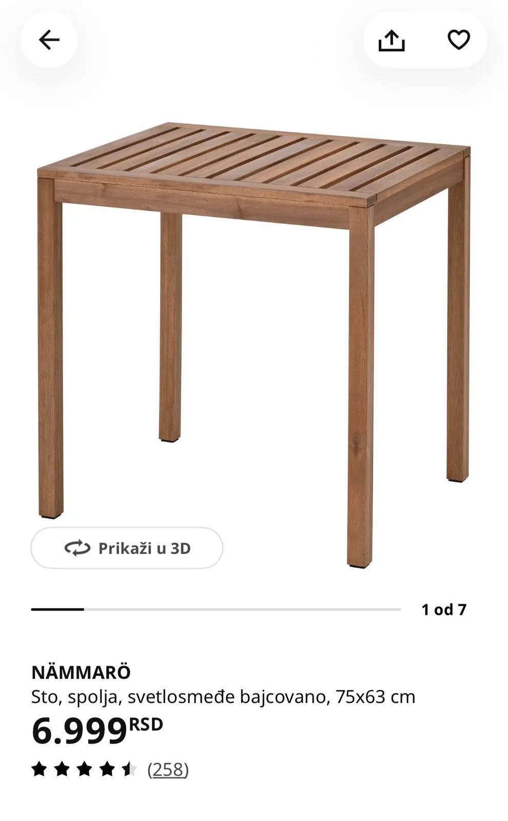 Стол и два стула IKEA Стари Град