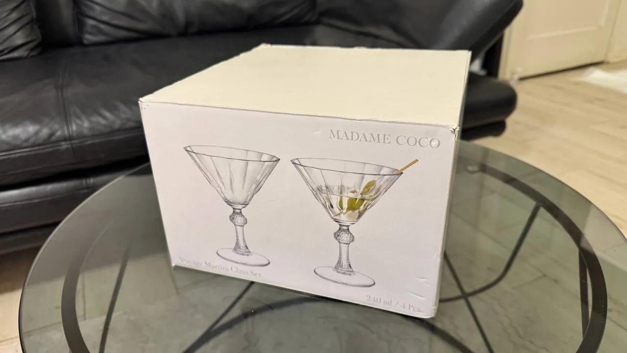 Бокалы Madame Coco для мартини 240 мл 4 штуки
