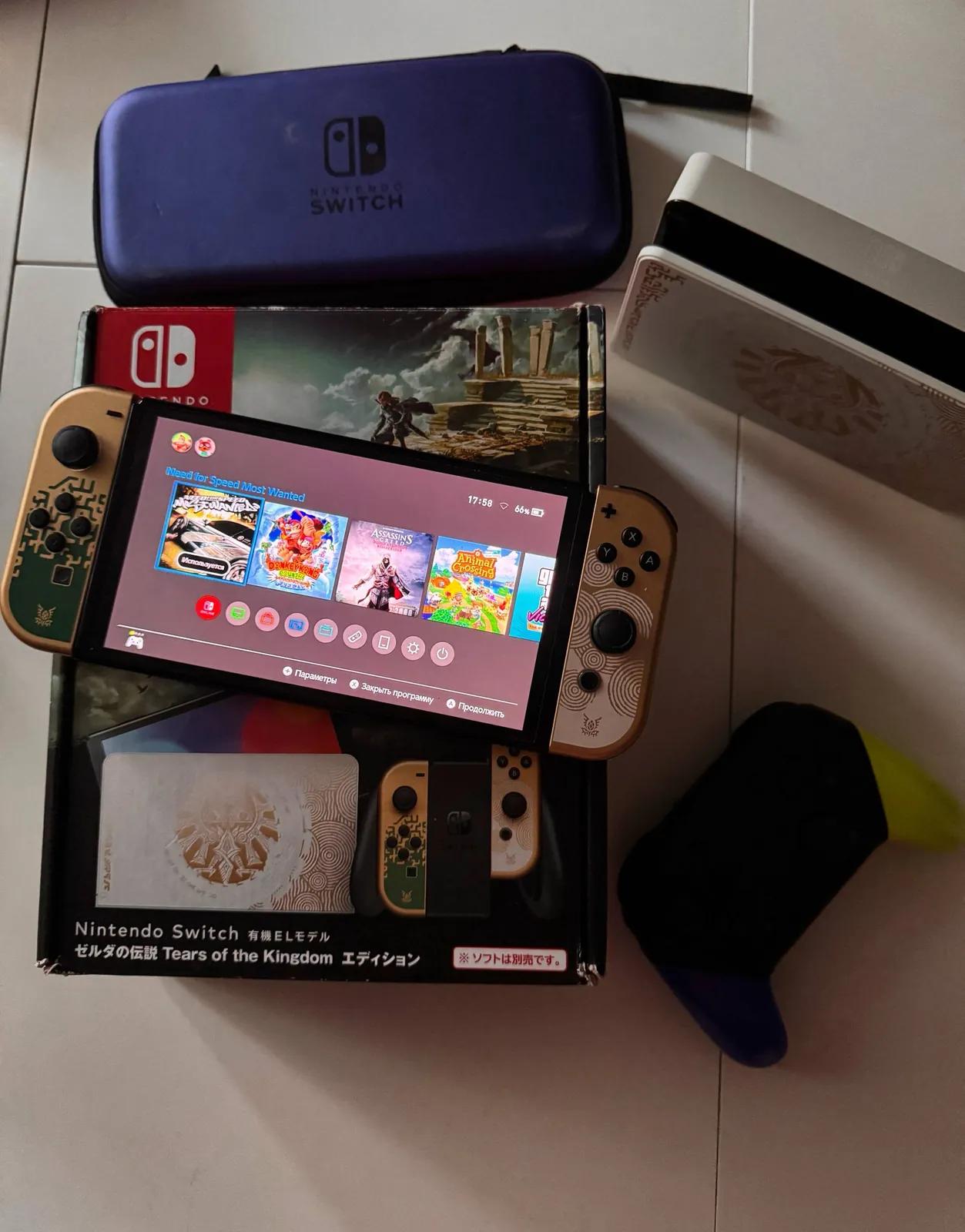 Nintendo Switch OLED Zelda Edition прошитая