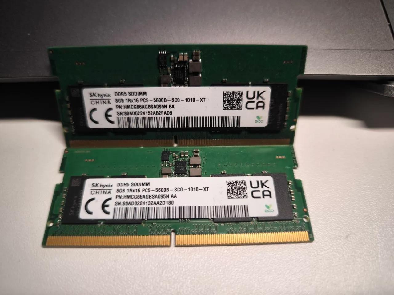 Оперативная память DDR5 16 ГБ для ноутбука