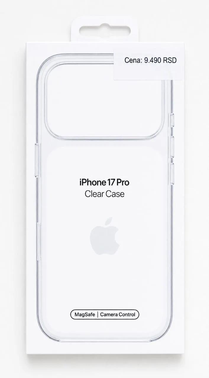 Оригинальный чехол Apple Clear Case для iPhone 17 Pro