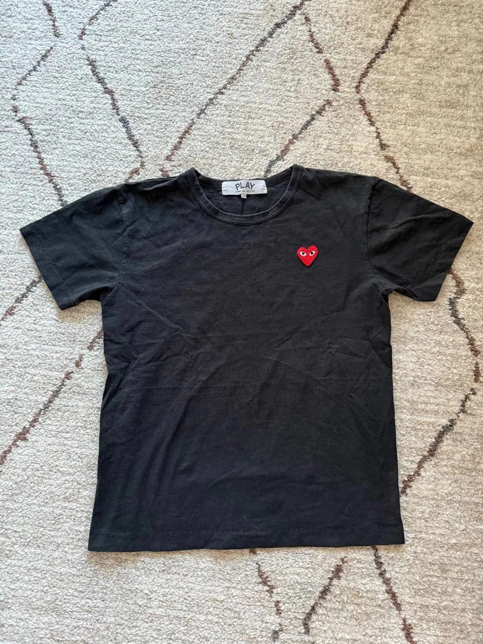 Футболка Comme des Garçons PLAY чёрная