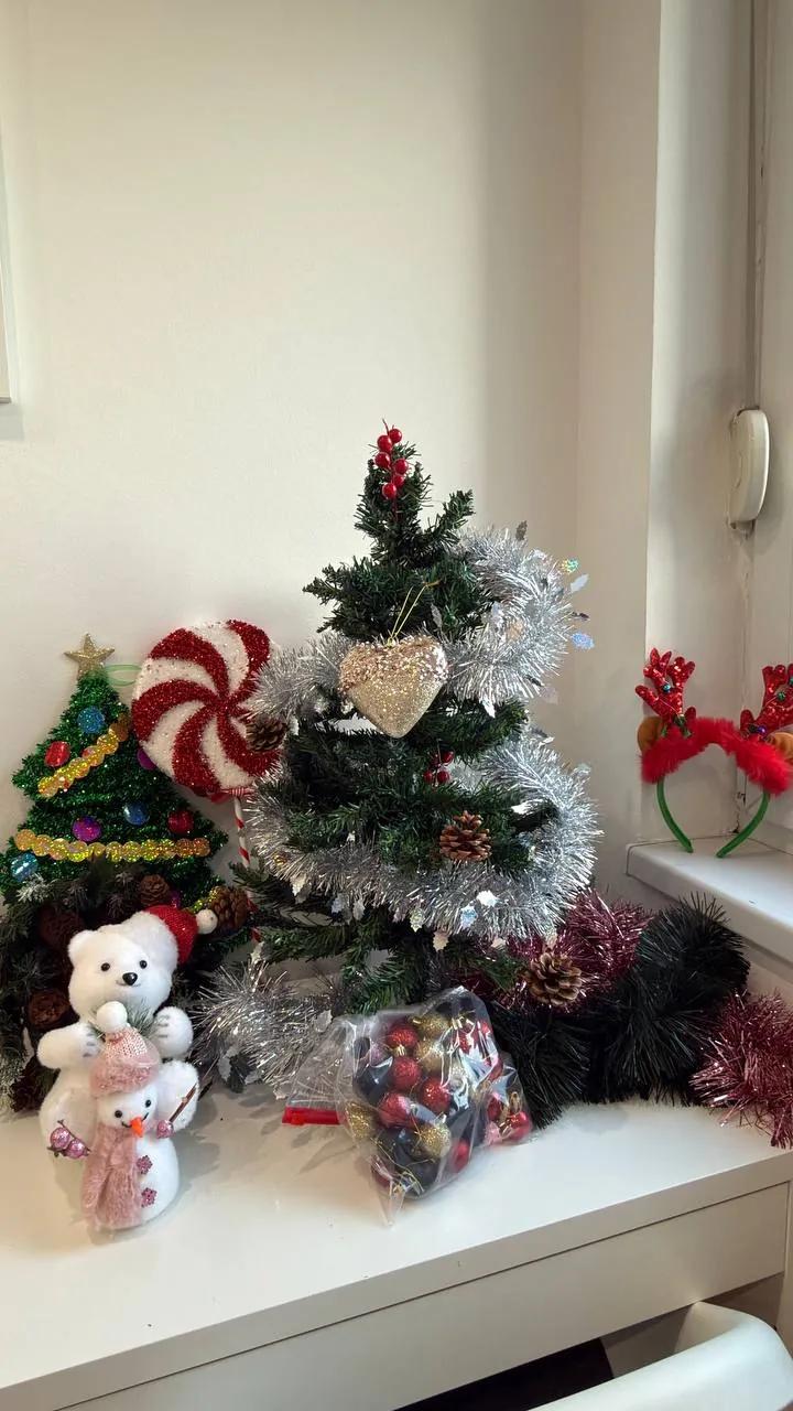 Новогодние украшения коробкой