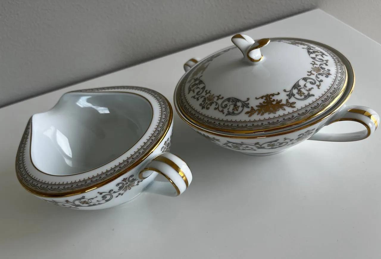 Набор сахарница и молочник Noritake фарфор