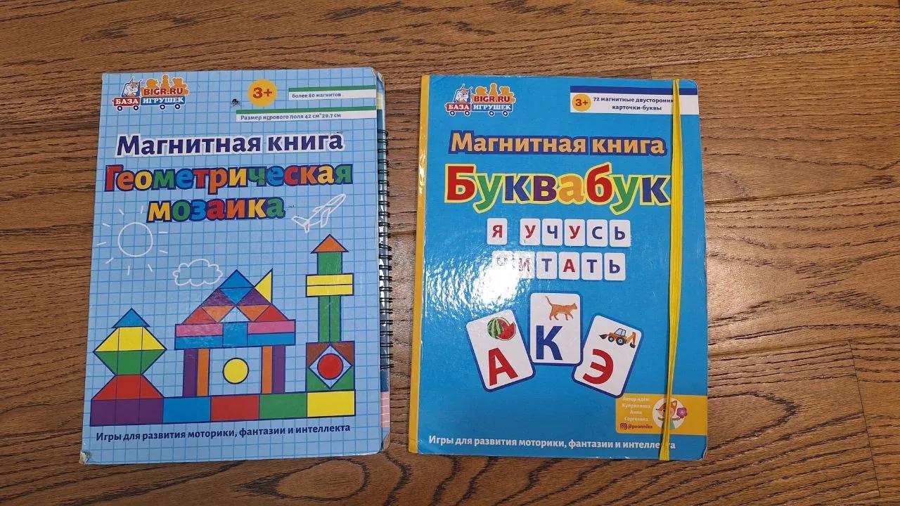 Две магнитные книги для детей
