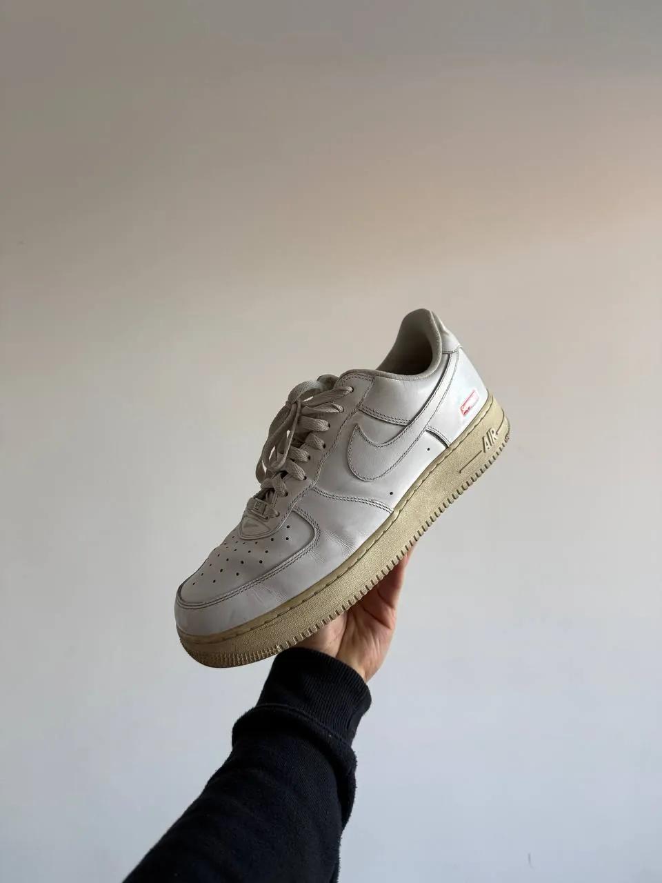 Кроссовки Supreme x Nike Air Force 1 Low White 45-46