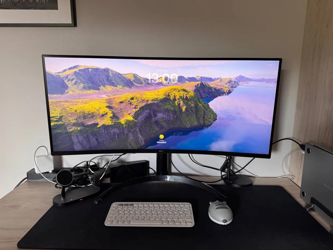 Монитор LG 34 дюйма UltraWide WQHD изогнутый