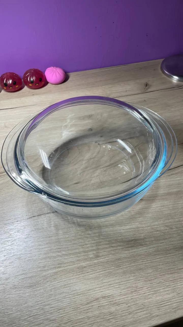 Жаропрочная форма Pyrex с родной крышкой