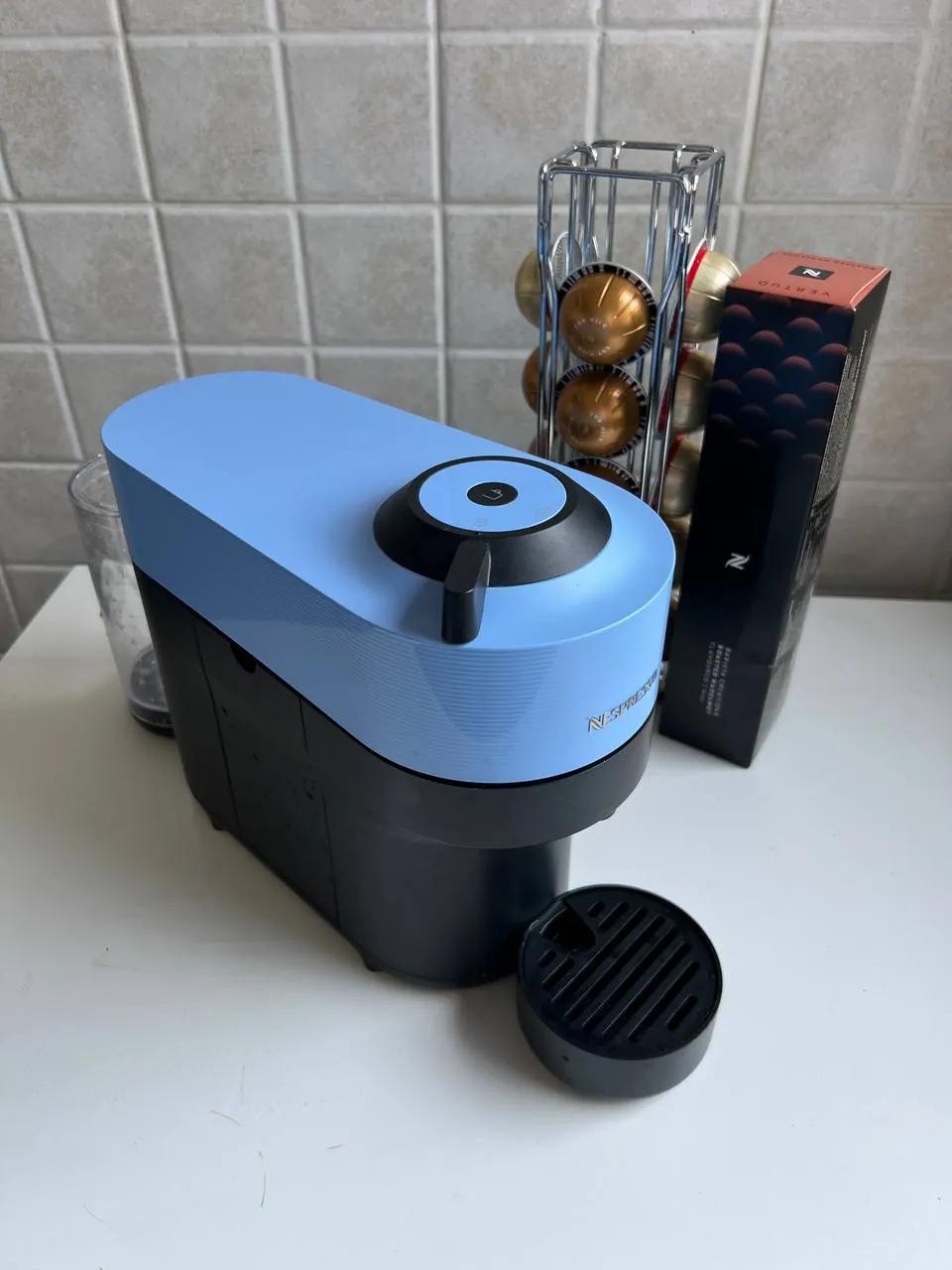 Кофемашина Nespresso Vertuo Pop голубая