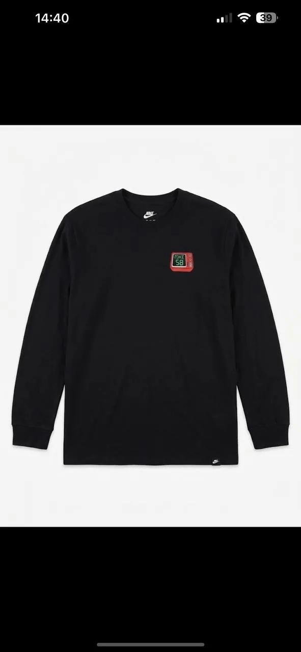 Лонгслив Nike SB черный с принтом Дорчол