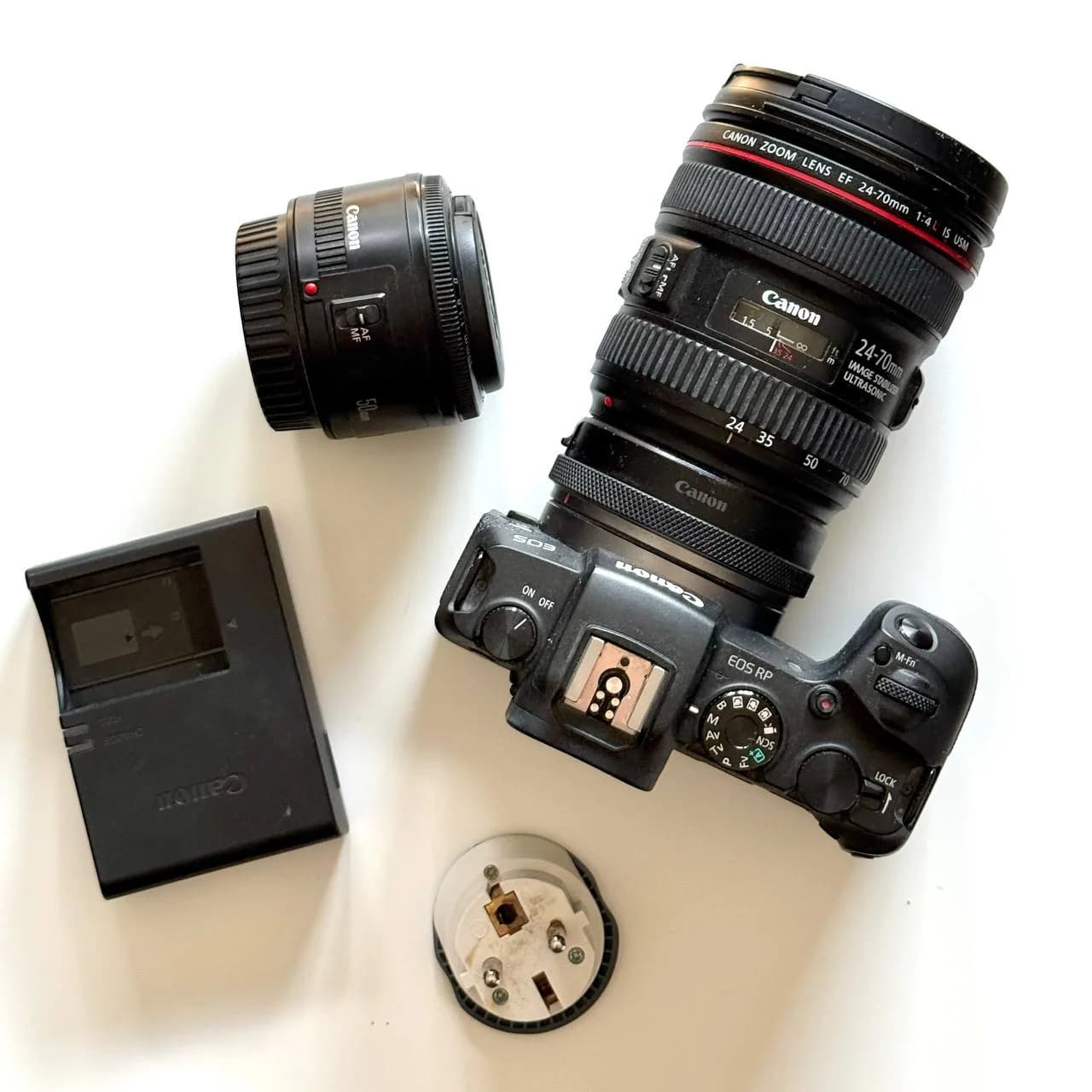 Canon EOS RP с объективами 24-70 и 50mm