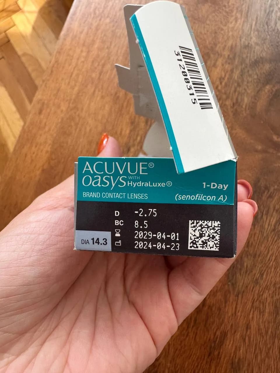 Линзы ACUVUE OASYS 1-Day -2.75 10 шт